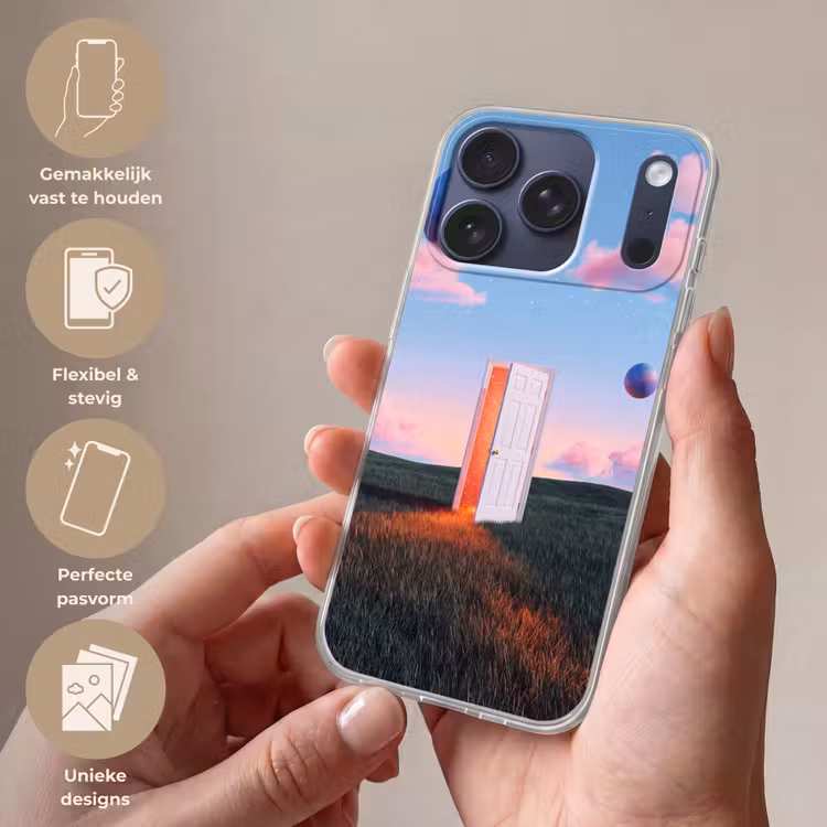 Telefoonhoesje - Deur - Fantasie - Ruimte - Deur - Fantasie - Ruimte Telefoonhoesje iPhone 17 Pro klein