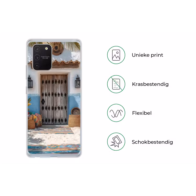 Deur - Manden - Planten Telefoonhoesje Samsung Galaxy S10 Lite klein -specsS10Lite