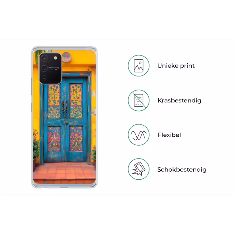 Deuren - Kleurrijk - Planten Telefoonhoesje Samsung Galaxy S10 Lite klein -specsS10Lite