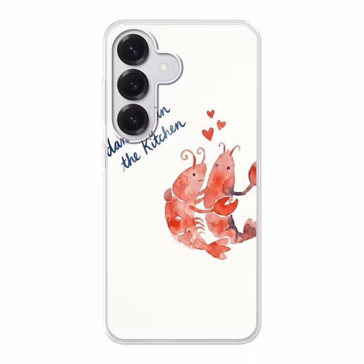Dier - Dans - Liefde - Waterverf - Rood Telefoonhoesje Samsung Galaxy S26 klein -3d