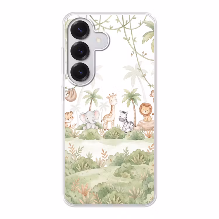 Dieren - Jungle - Pastel Telefoonhoesje Samsung Galaxy S26 klein -3d