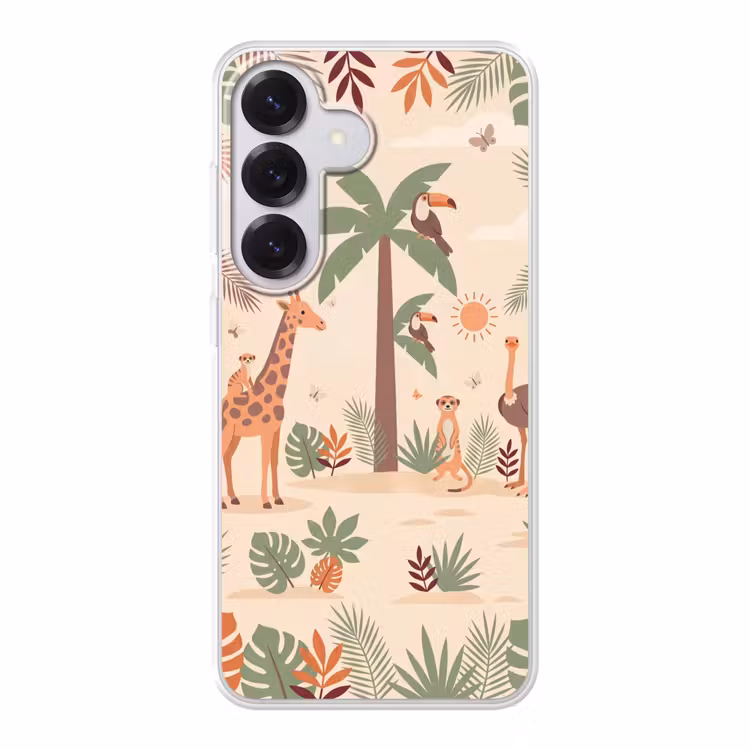 Dieren - Tropisch - Safari - Kleurrijk Telefoonhoesje Samsung Galaxy S26 klein -3d