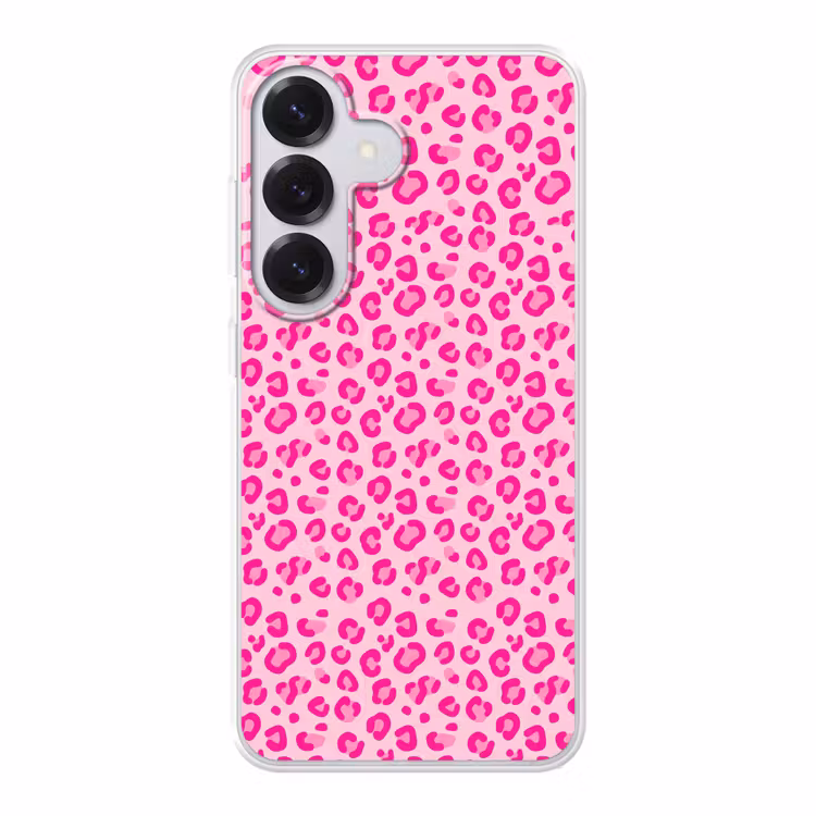 Dierenprint - Patroon - Abstract - Modern - Roze Telefoonhoesje Samsung Galaxy S26 klein -3d