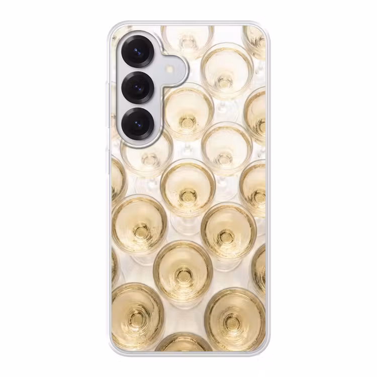 Drank - Glazen - Feest - Goud Telefoonhoesje Samsung Galaxy S26 klein -3d