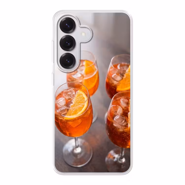 Drank - Sinaasappel - IJs - Zomer - Oranje Telefoonhoesje Samsung Galaxy S26 klein -3d