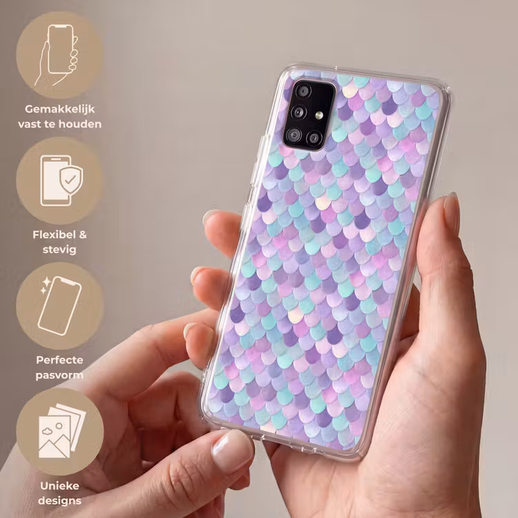 Dromerig - Zeemeermin - Pastel Telefoonhoesje Samsung Galaxy A51 5G klein 373 -sfeer3_NL