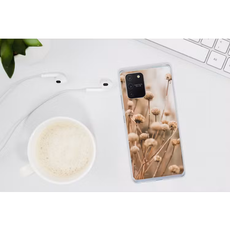 Droogbloemen - Beige - Bloemen - Natuur Telefoonhoesje Samsung Galaxy S10 Lite klein -oordopS10Lite