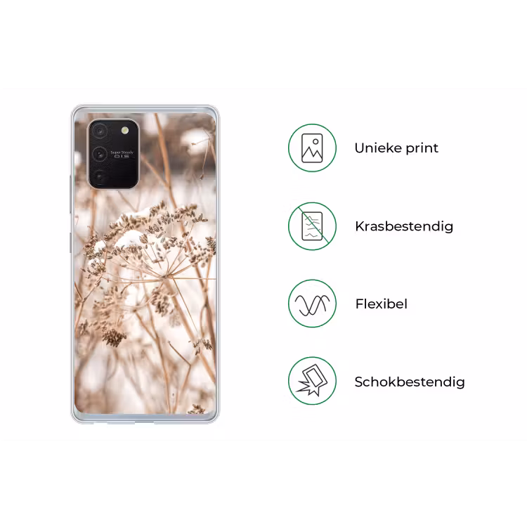 Droogbloemen - Wit - Planten Telefoonhoesje Samsung Galaxy S10 Lite klein -specsS10Lite