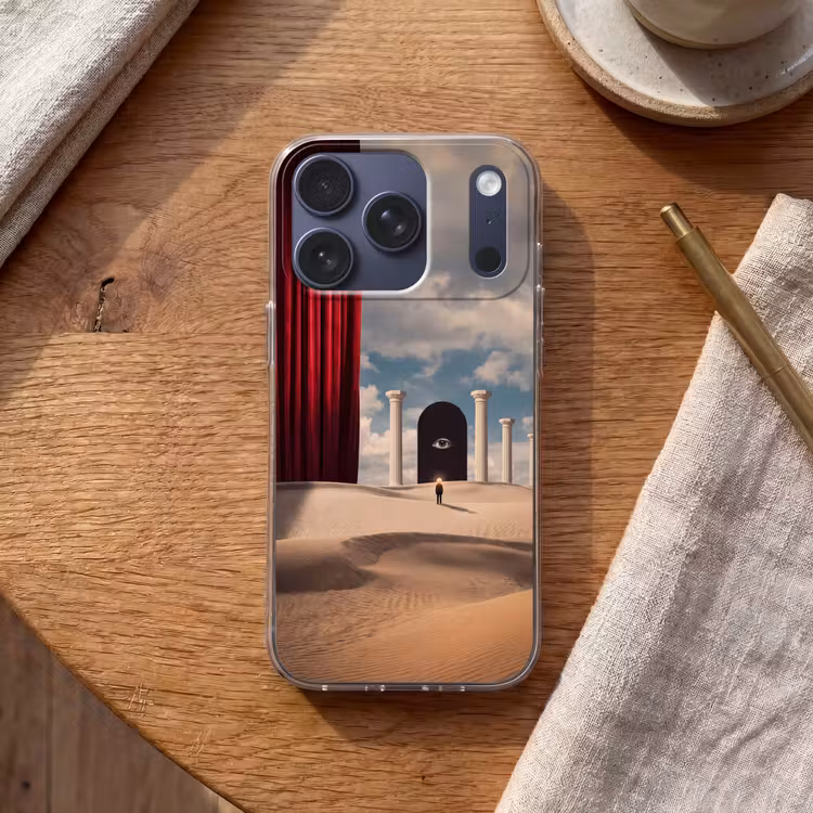 Telefoonhoesje - Droom - Woestijn - Oog - Droom - Woestijn - Oog Telefoonhoesje iPhone 17 Pro klein