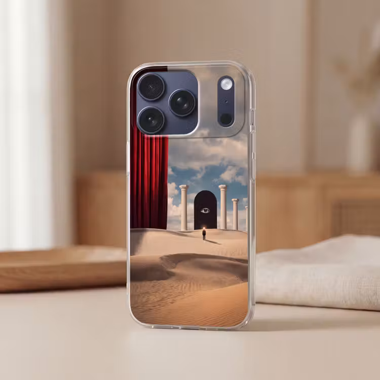Telefoonhoesje - Droom - Woestijn - Oog - Droom - Woestijn - Oog Telefoonhoesje iPhone 17 Pro klein
