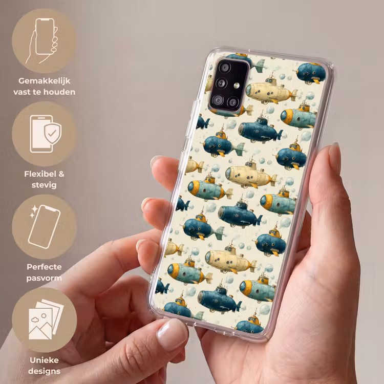 Duikboot - Fantasie - Kleurrijk Telefoonhoesje Samsung Galaxy A51 5G klein 373 -sfeer3_NL