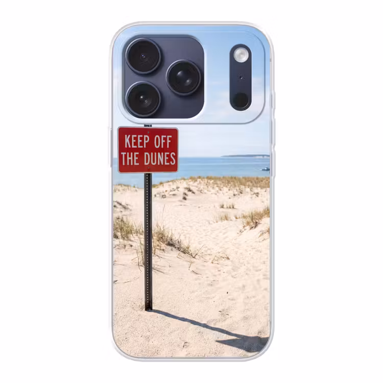 Duin - Bord - Kust - Landschap - Rood Telefoonhoesje iPhone 17 Pro klein -3d