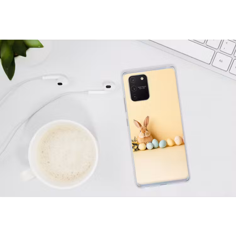 Eieren -  Konijn - Pasteltinten Telefoonhoesje Samsung Galaxy S10 Lite klein -oordopS10Lite