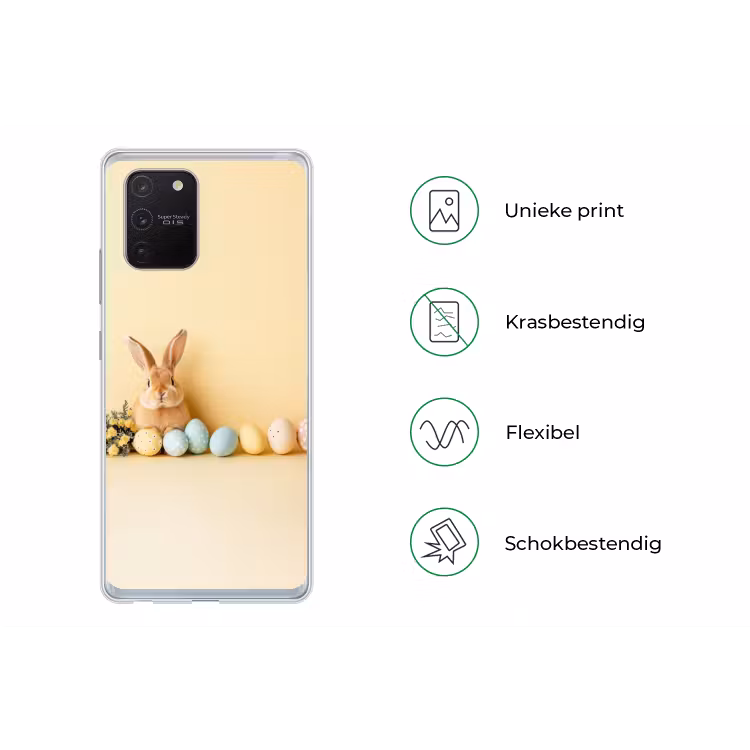 Eieren -  Konijn - Pasteltinten Telefoonhoesje Samsung Galaxy S10 Lite klein -specsS10Lite