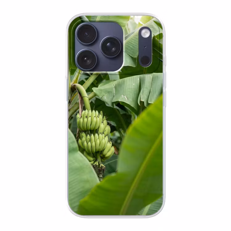 Eten - Bananen - Plantage - Groen Telefoonhoesje iPhone 17 Pro klein -3d