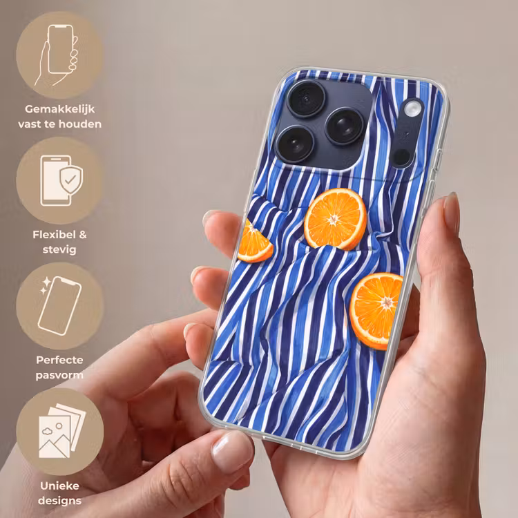 Telefoonhoesje - Eten - Fruit - Oranje - Eten - Fruit - Oranje Telefoonhoesje iPhone 17 Pro klein