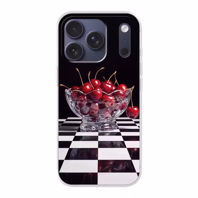 Telefoonhoesje - Eten - Kersen - Rood - Eten - Kersen - Rood Telefoonhoesje iPhone 17 Pro klein