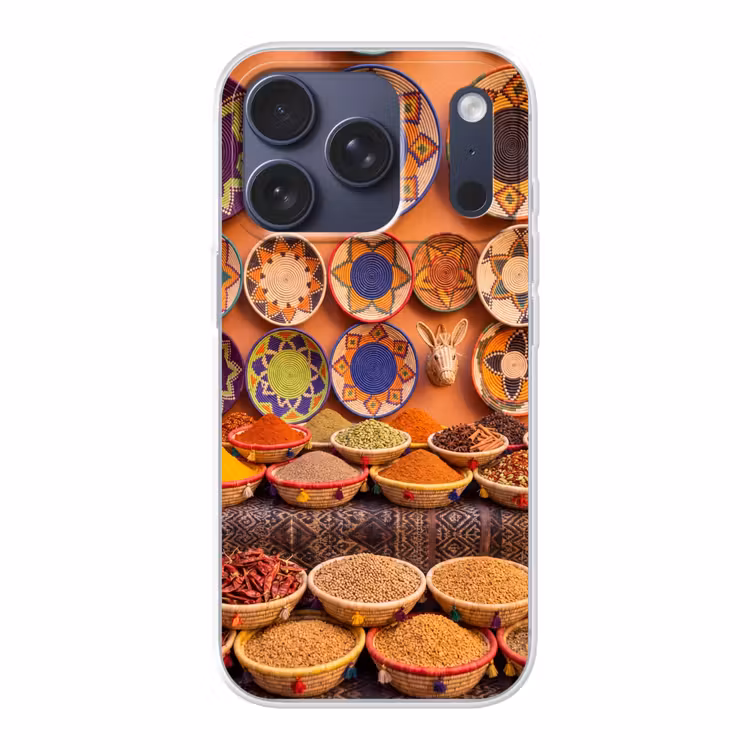 Telefoonhoesje - Eten - Kleurrijk - Cultuur - Eten - Kleurrijk - Cultuur Telefoonhoesje iPhone 17 Pro klein