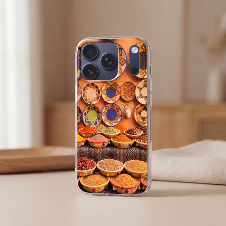 Telefoonhoesje - Eten - Kleurrijk - Cultuur - Eten - Kleurrijk - Cultuur Telefoonhoesje iPhone 17 Pro klein
