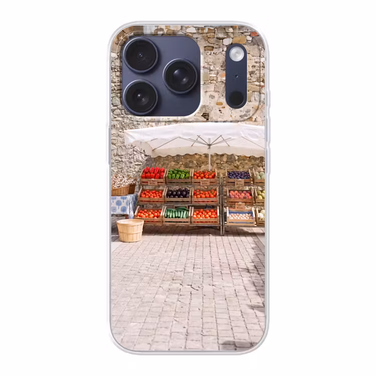 Telefoonhoesje - Eten - Markt - Vers - Eten - Markt - Vers Telefoonhoesje iPhone 17 Pro klein