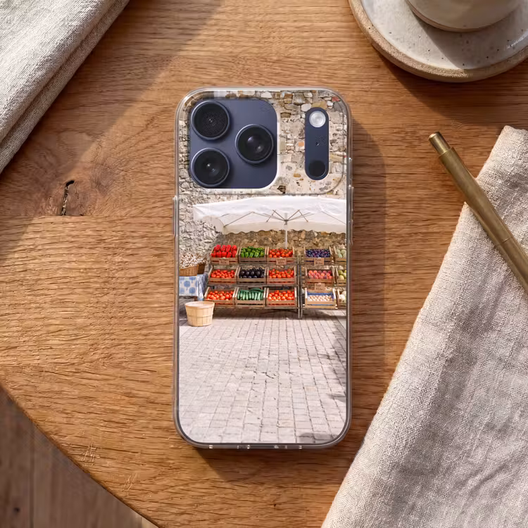Telefoonhoesje - Eten - Markt - Vers - Eten - Markt - Vers Telefoonhoesje iPhone 17 Pro klein