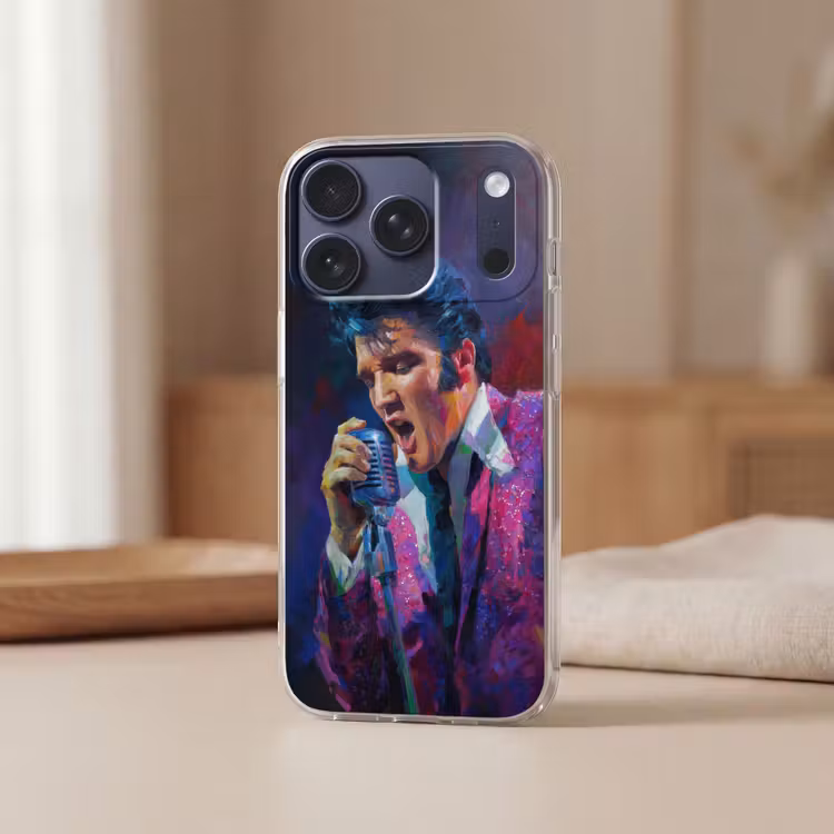 Expressief - Microfoon - Paars Telefoonhoesje iPhone 17 Pro klein -sfeer2