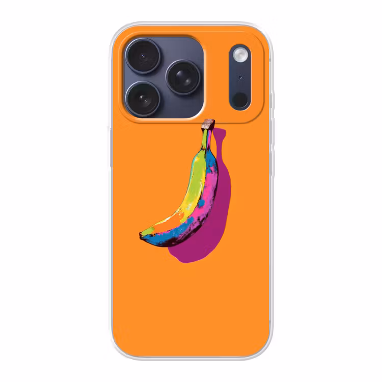 Felle kleuren - Banaan - popart Telefoonhoesje iPhone 17 Pro klein -3d