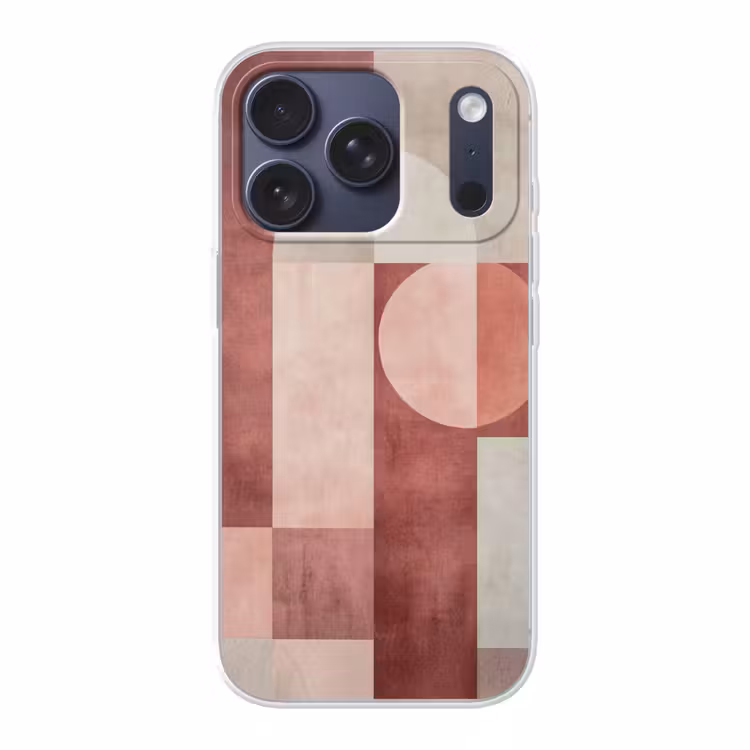 Figuren - Abstract - Roze Telefoonhoesje iPhone 17 Pro klein -3d