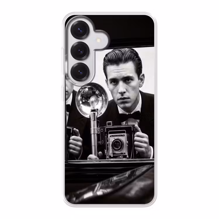 Fotograaf - Camera - Vintage - Journalistiek - Zwart-wit Telefoonhoesje Samsung Galaxy S26 klein -3d