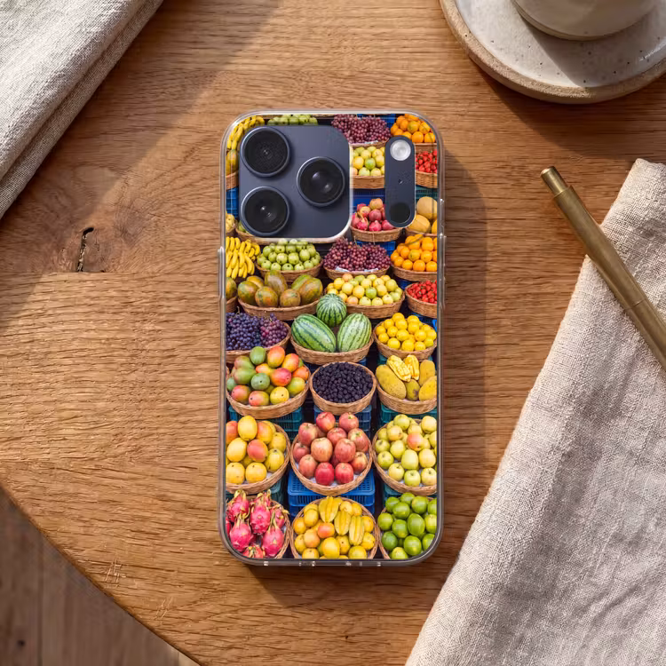 Telefoonhoesje - Fruit - Markt - Kleurrijk - Fruit - Markt - Kleurrijk Telefoonhoesje iPhone 17 Pro klein