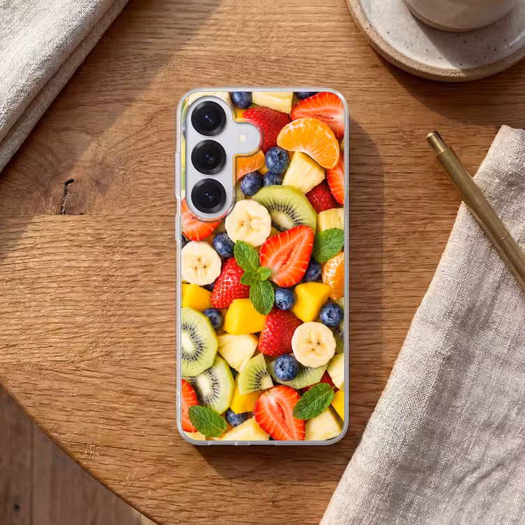 Fruit - Plakjes - Eten - Kleurrijk Telefoonhoesje Samsung Galaxy S26 klein -sfeer1