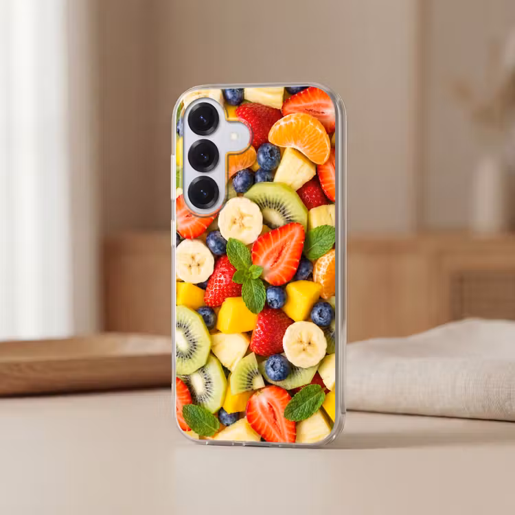 Fruit - Plakjes - Eten - Kleurrijk Telefoonhoesje Samsung Galaxy S26 klein -sfeer2