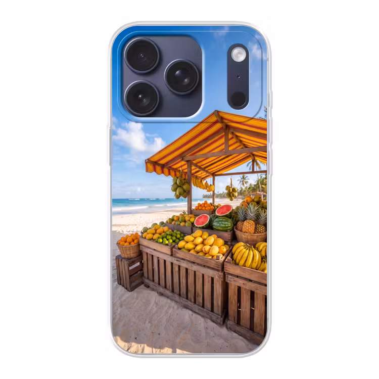 Telefoonhoesje - Fruit - Strand - Tropisch - Fruit - Strand - Tropisch Telefoonhoesje iPhone 17 Pro klein