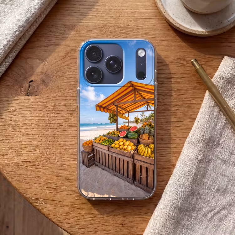 Telefoonhoesje - Fruit - Strand - Tropisch - Fruit - Strand - Tropisch Telefoonhoesje iPhone 17 Pro klein