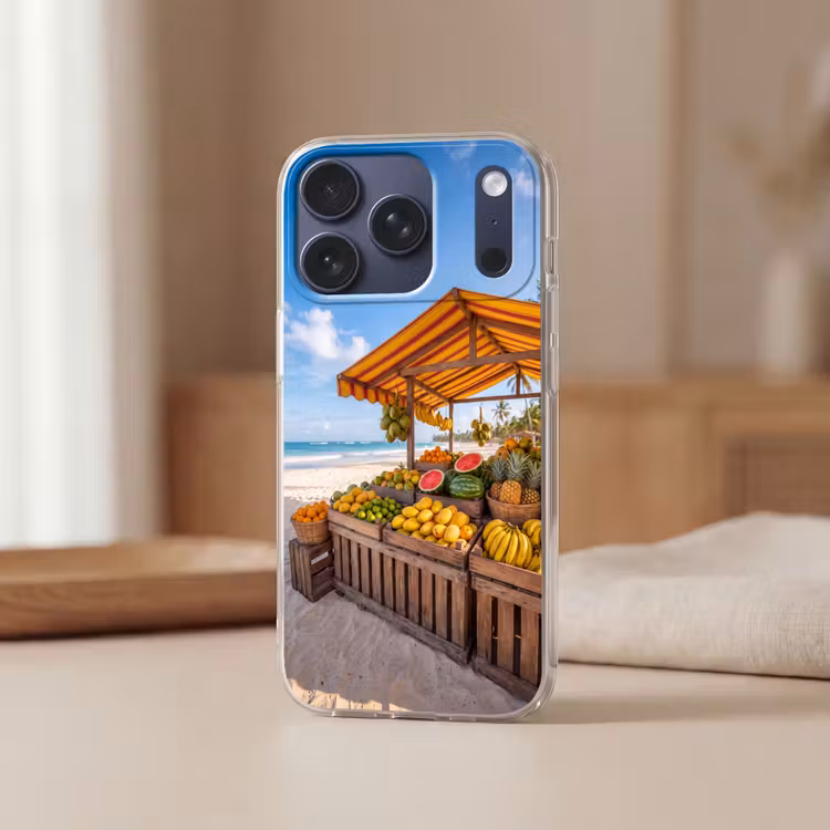 Telefoonhoesje - Fruit - Strand - Tropisch - Fruit - Strand - Tropisch Telefoonhoesje iPhone 17 Pro klein