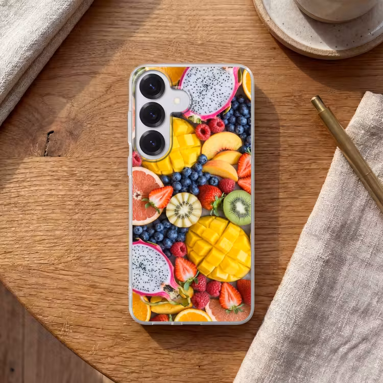 Fruit - Versneden - Kleurrijk - Eten - Gezond Telefoonhoesje Samsung Galaxy S26 klein -sfeer1