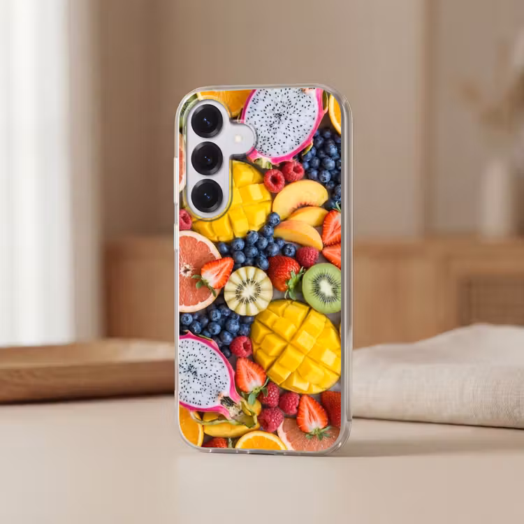 Fruit - Versneden - Kleurrijk - Eten - Gezond Telefoonhoesje Samsung Galaxy S26 klein -sfeer2