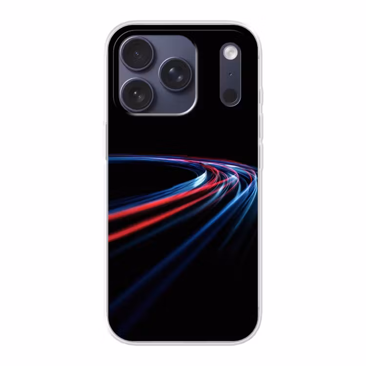 Gaming - Lichtbanen - Golvend - Rood Telefoonhoesje iPhone 17 Pro klein -3d