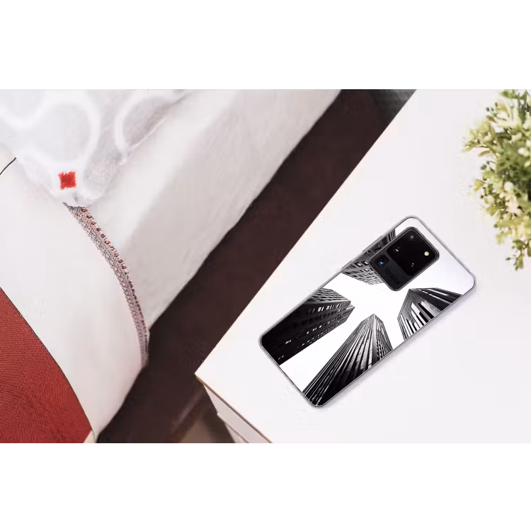 Gebouwen - Lucht - Zwart Telefoonhoesje Samsung Galaxy S20 Ultra klein -kamerS20Ultra