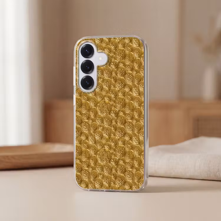 Gehamerd - Mozaïek - Antiek - Goud Telefoonhoesje Samsung Galaxy S26 klein 975 -sfeer2