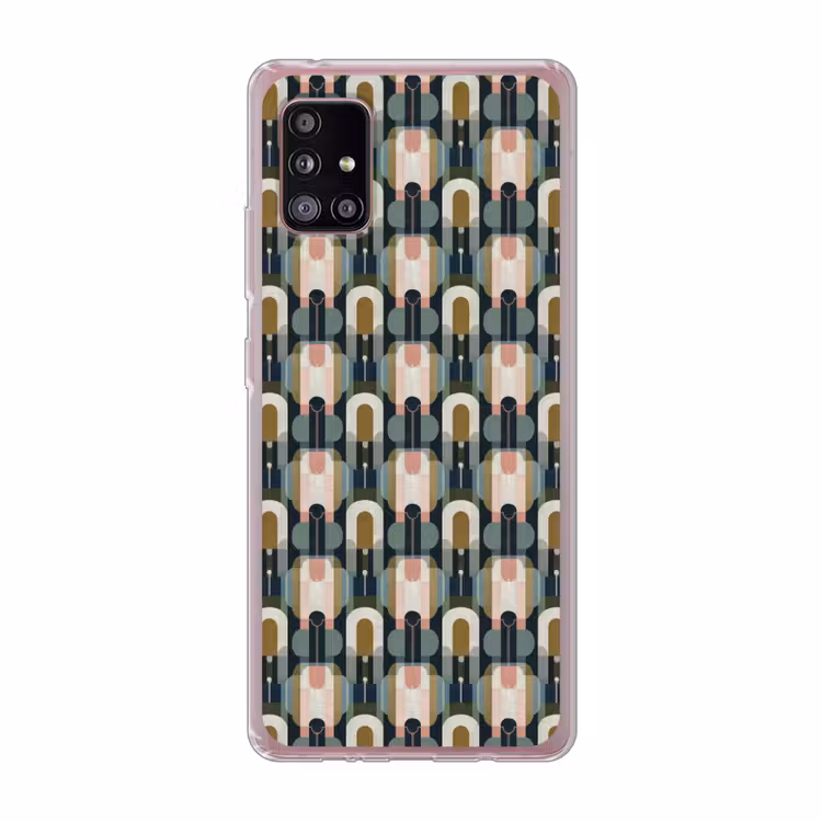 Geografisch - Modern - Kleurrijk Telefoonhoesje Samsung Galaxy A51 5G klein 373 -3d