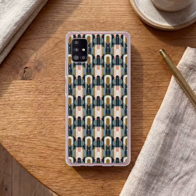 Geografisch - Modern - Kleurrijk Telefoonhoesje Samsung Galaxy A51 5G klein 373 -sfeer1