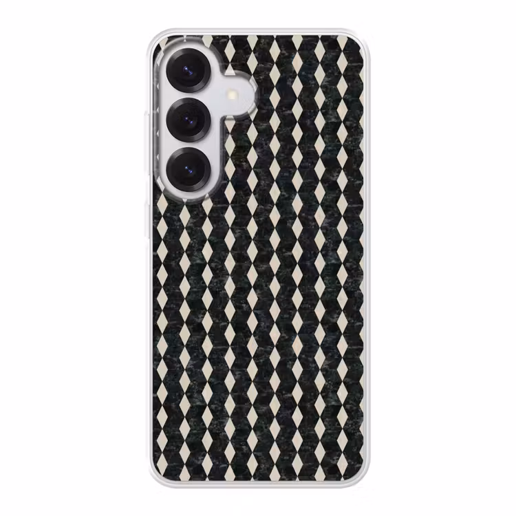 Geometrisch - Patroon - Marmer - Groen Telefoonhoesje Samsung Galaxy S26 klein 975 -3d