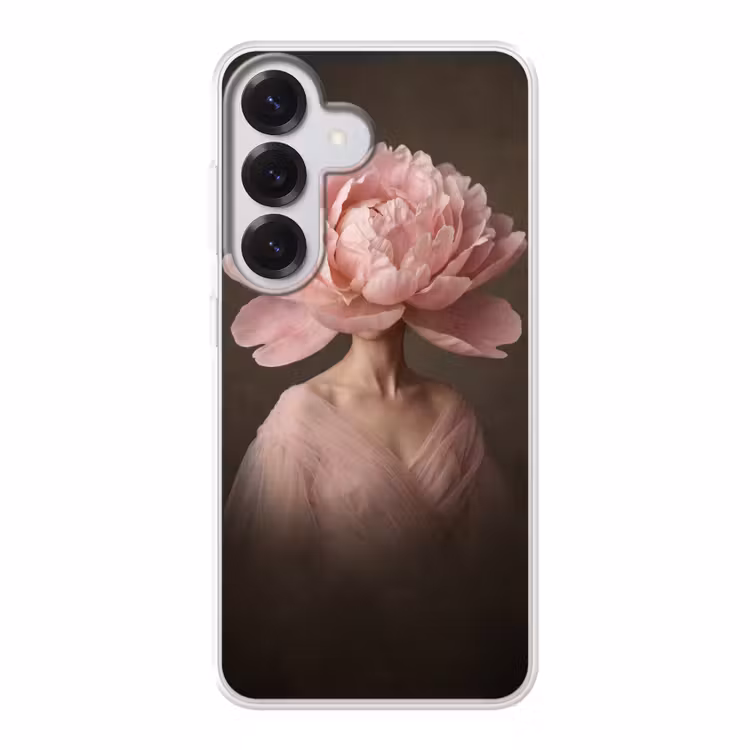 Gezicht - Roos - Roze Telefoonhoesje Samsung Galaxy S26 klein -3d