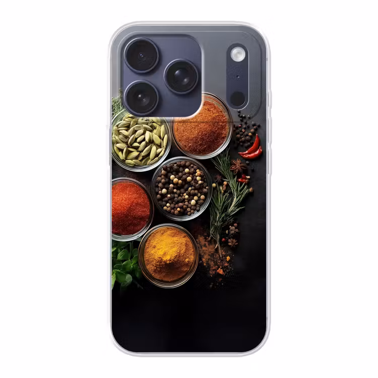 Glazen - Bakjes - Blaadjes - Kruiden Telefoonhoesje iPhone 17 Pro klein -3d