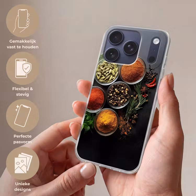 Glazen - Bakjes - Blaadjes - Kruiden Telefoonhoesje iPhone 17 Pro klein -sfeer3_NL