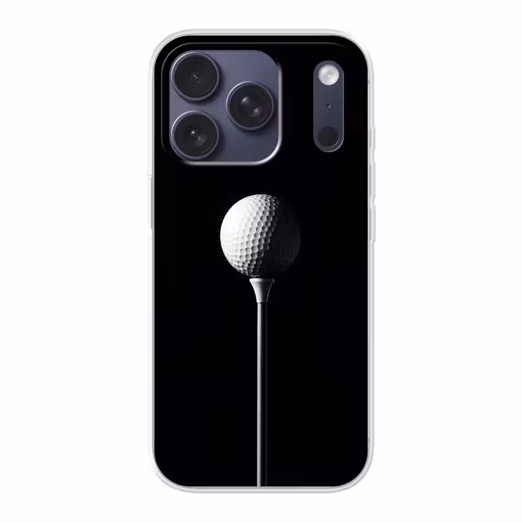 Golfbal - Minimalistisch - Wit Telefoonhoesje iPhone 17 Pro klein -3d