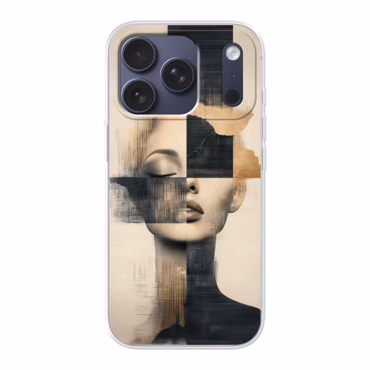 Goud - Vrouw - Rechthoeken Telefoonhoesje iPhone 17 Pro klein -3d