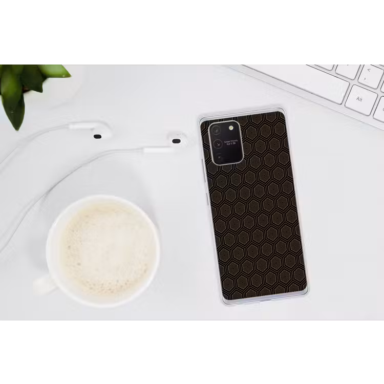 Goud - Zwart - Tunnel Telefoonhoesje Samsung Galaxy S10 Lite klein 364 -oordopS10Lite