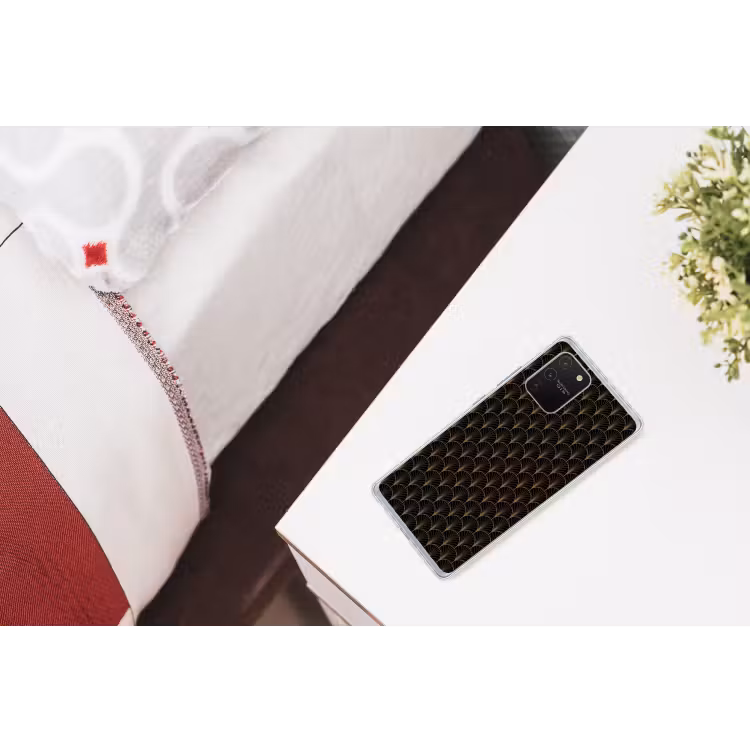 Gouden - Waaiers - Zwart Telefoonhoesje Samsung Galaxy S10 Lite klein 364 -kamerS10Lite
